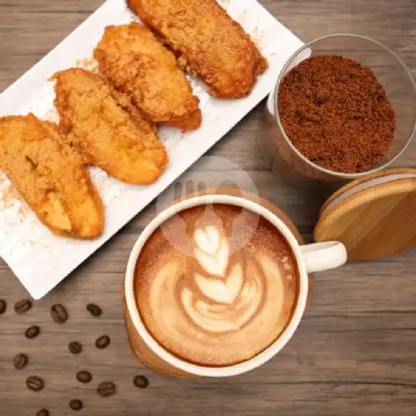 Combo Coffee + Pisang Goreng Cripsy Vanilla | Loft.y Coffee