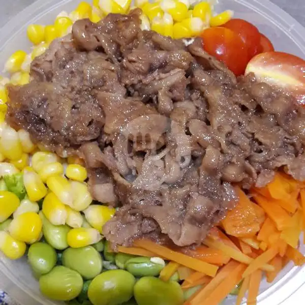 Teriyaki Salad ( Dressing Mayo/Tausand Island) | Nuna Kitchen, Sepatan