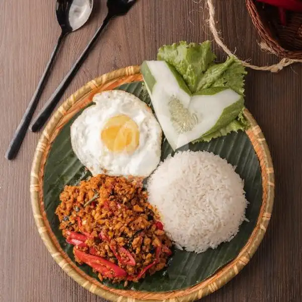 Nasi Ayam Basil (S) | Jumbo Thai Kitchen