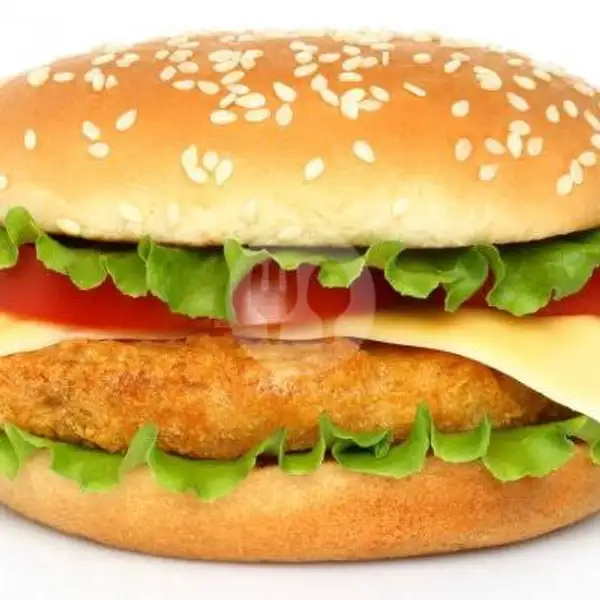 Burger Ayam+Telur+keju | BURGER&KEBAB MISHA88