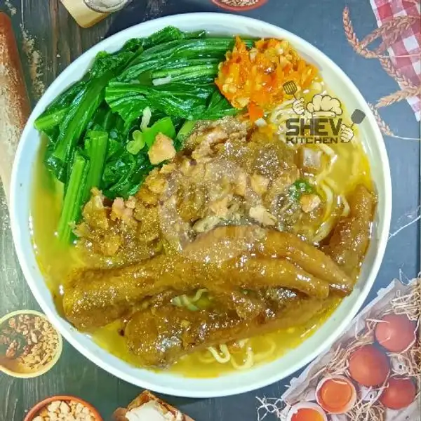 Bakmie Kuah Ceker | Pizza & Ayam Penyet Shev Kitchen, Kepudang Barat