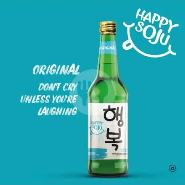 Happy Soju Original + Free Yakult N Kacang Kulit Garuda | Arga Bintang Anggur N Soju, Terusan Buah Batu