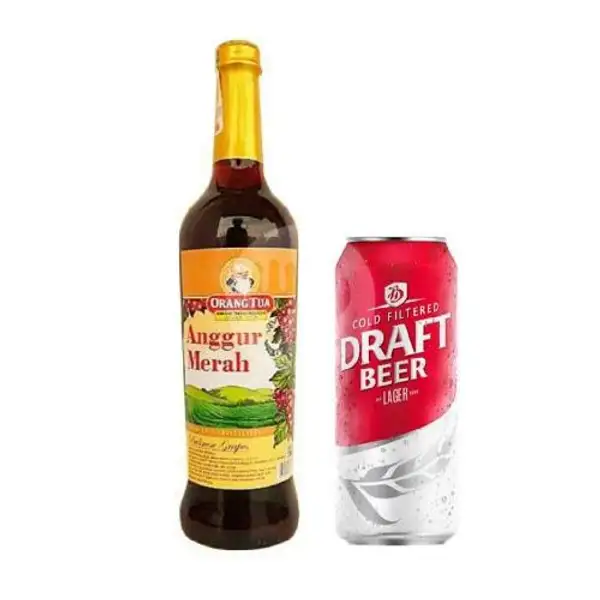 Anggur Merah Gold x Draft Can 500ml | Buka Botol Green Lake