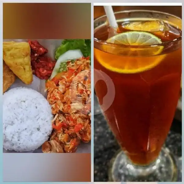 Nasi Ayam Geprek+ Free Lemon Tea | Ayam Geprek Arjuna 2, Lidah Wetan
