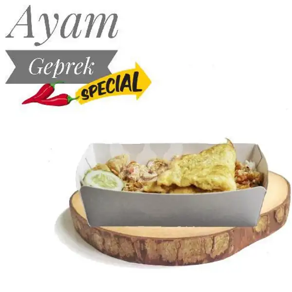 Nasi Ayam Geprek Special | Resto Mau? (Ayam Geprek, Indomie, Paru, Pisang Keju), Gubeng