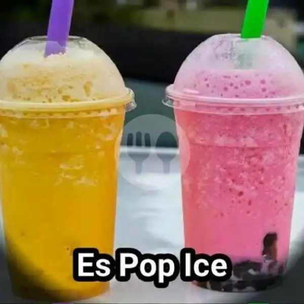 Pop Ice + Meses + Susu Coklat | Pisang Keju Liana