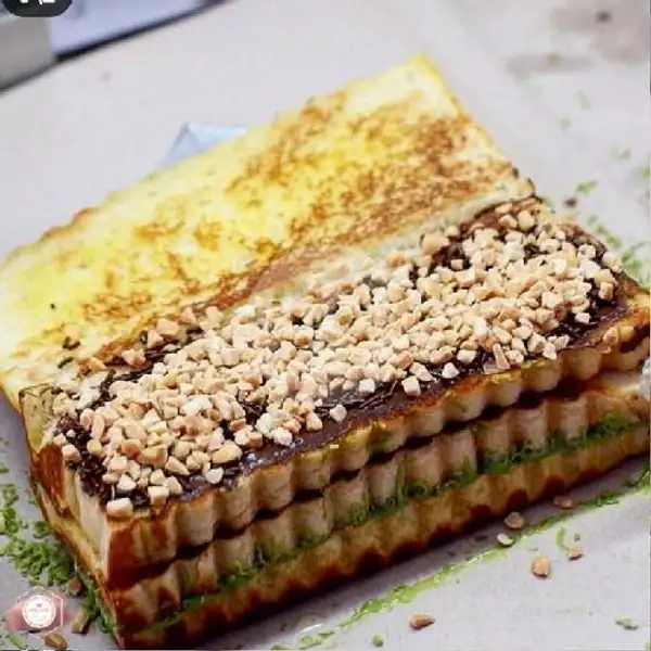 Roti Kukus Greentea + Kacang | Kedai Street Food, Balongsari Tama Selatan X Blok 9E/12
