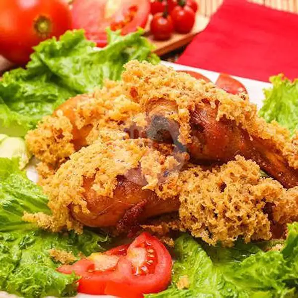Nasi Ayam Goreng Kremes + TEH ( ES/HANGAT ) | Aneka Bebakaran Penyetan Goreng Kremes Billacel ( Ayam, Lele, Nila )