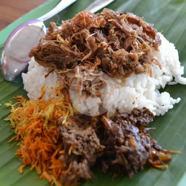 Nasi Krawu (Daging Sapi) | Nasi Krawu Hj Azizah, Tambaksari