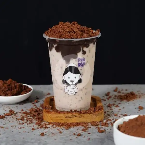 Chocolate Ovaltine FREE TOPPING | Run & Run Choco Drink & Food, Karya Timur
