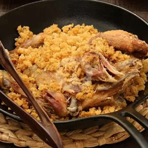 Ayam Sambal Hijau + Nasi | Hot Chicken Dinner, Pekanbaru