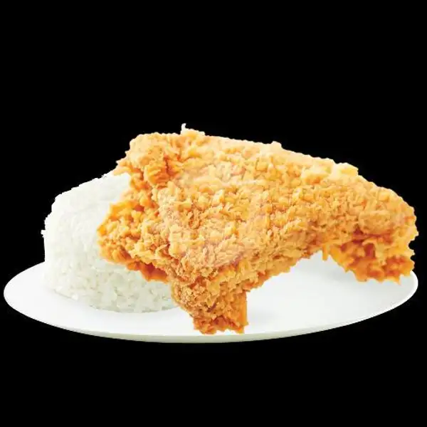 Nasi + Paha Atas Crispy | Hisana Fried Chicken, Srengseng 1