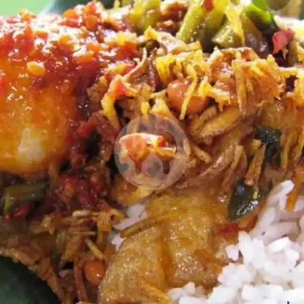 Nasi Campur Ayam + Es Teh / Teh Panas | Warung Mama Okta, Wijaya Kusuma
