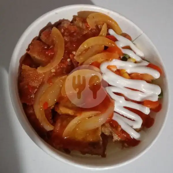 Chicken Katsu Hot Korean Sauce Rice bowl | Marwah Kitchen, Indrapura