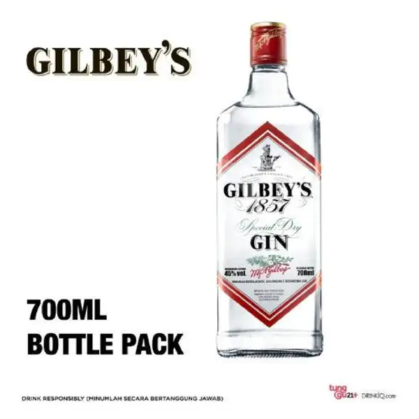 Gilbeys Gin 700ml | Buka Botol Green Lake