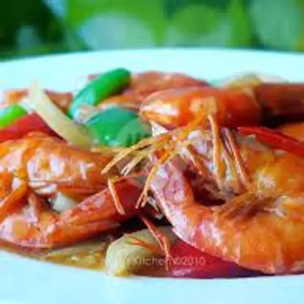 udang saos tiram | Bandar 888 Sea food Nasi Uduk