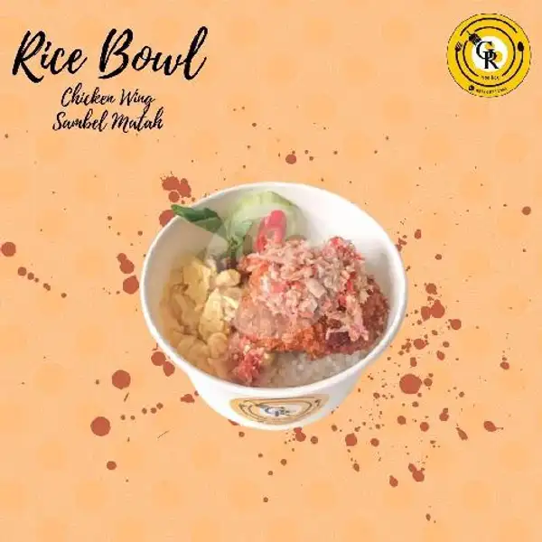 Paket Rice Bowl Chicken Wing Ber 2 | GR Rice Box