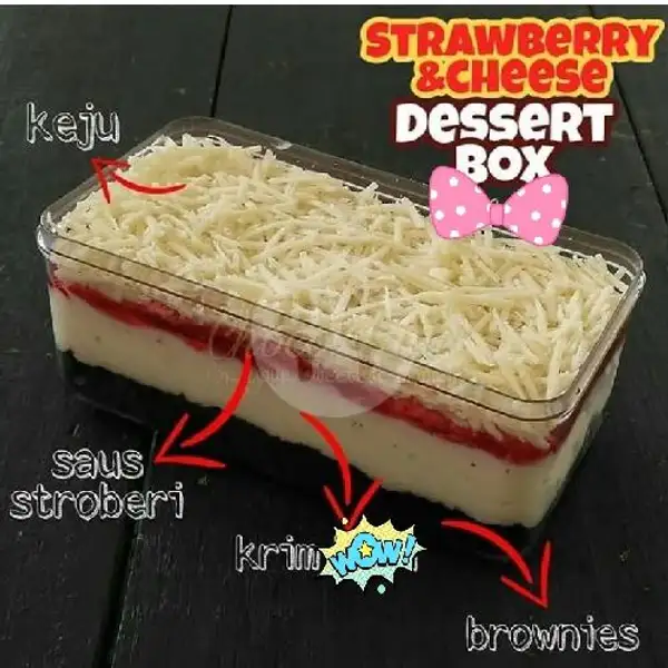 Dessert Box Brownis Strawberry Keju | Dessert Box Lampung, Merdeka 3