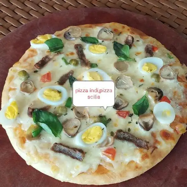 Pizza Scilia Medium | Pizza Indi, Temu Putih