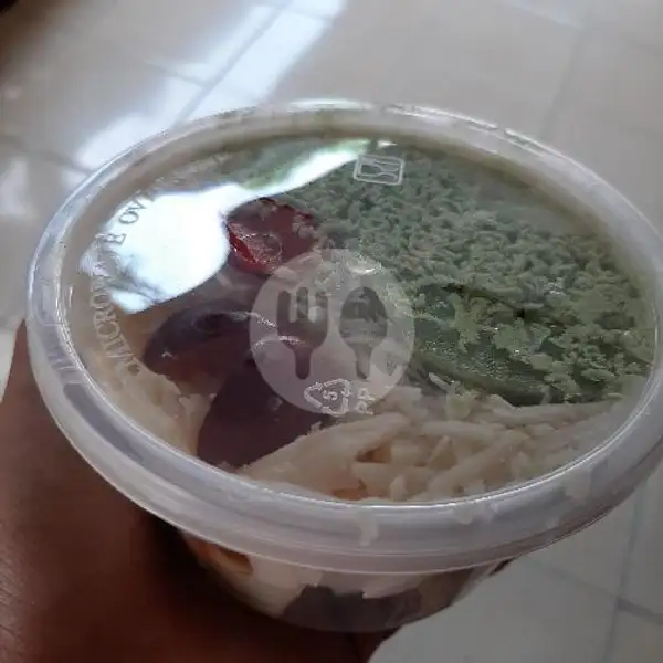 Salad Buah Mayo Keju Mix Greentea 300ml | Kedai ATE, Kesambi