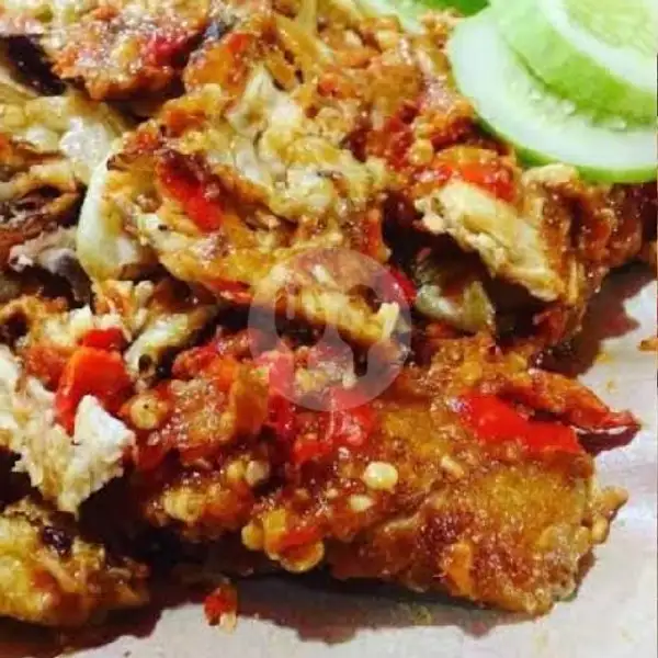 Ayam GEPUK pedas Sedang, | Seafood Aca 48, Daan Mogot