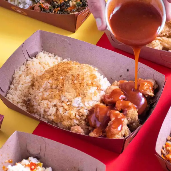 Paket Hemat Ayam Popcorn Saus BBQ by Ayam Bang Dava | Daruma Salmon & Dimsum Mentai, Sarijadi