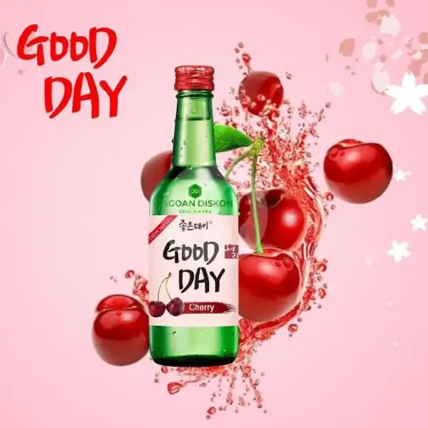 Soju Good Day Cherry - Good Day Soju Import 360 Ml | Beer Terrace Cafe & Soju, Bir Pasirkaliki