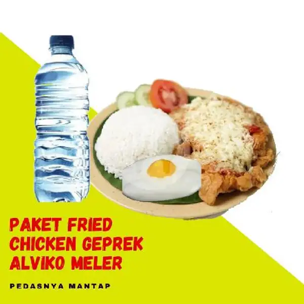 Paket Alviko Meler | Fried Chicken Geprek Alviko