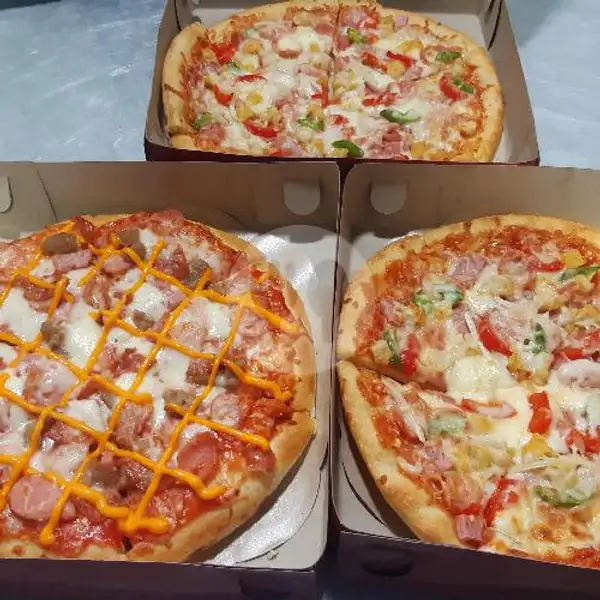 TRIPL3 BOX Thin Crust Pizza / Reguler | Brother's Pizza, Antasari Lampung