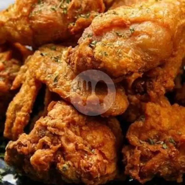 Ayam Goreng 1 1/2 Kg Isi 10 Porsi Sambal Lalapan | Pecel Lele Gg Awug 02, Cikambuy