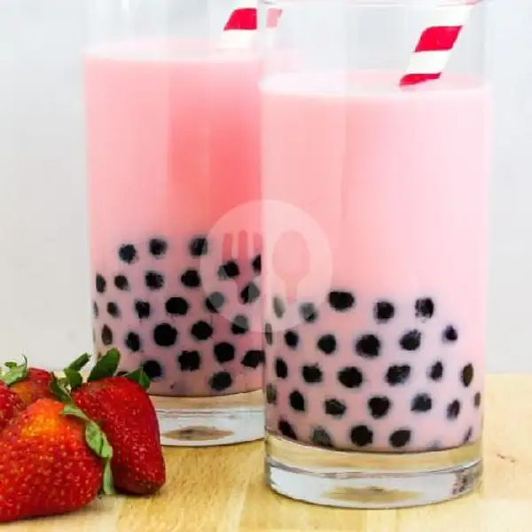 Milkshake Strawberry Boba | Milkshake Boba Dan Jus, Sukun