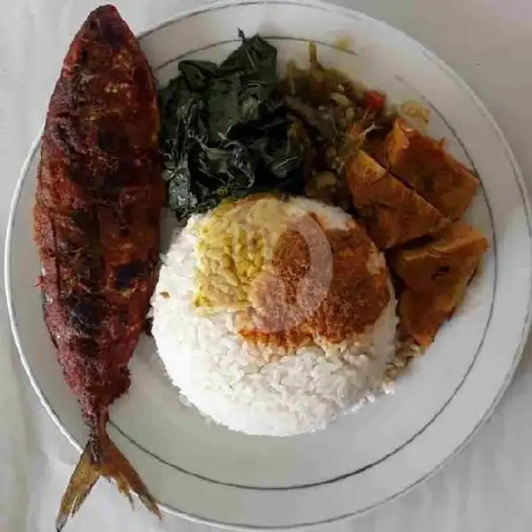 Nasi + Ikan Kembung Bakar | RM PADANG BUNGO LADO