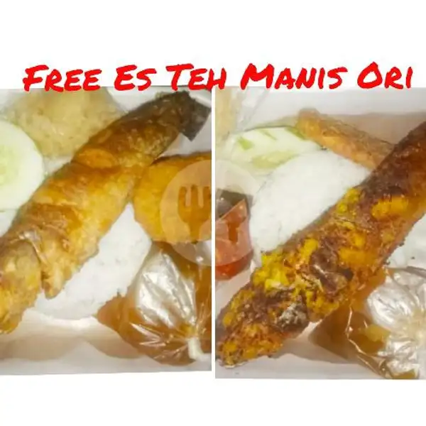 Paket Combo 2 Nasi Ikan Gabus Goreng / Bakar Free Es Teh Ori | Ayam Kremes Dan Lele Kremes Khansa, Sekip Jaya