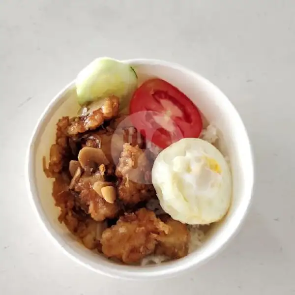 Rice Bowl Ayam Teriyaki + Telur | Warung Makan Vinso