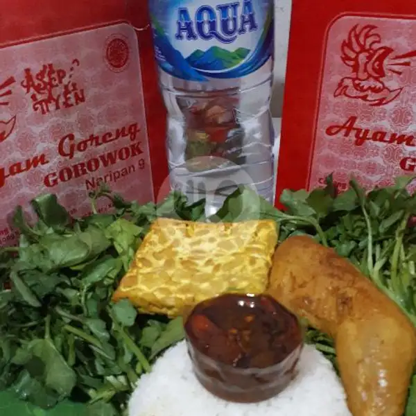 Nasi Ayam Tempe Aqua | Ayam Gorowok Asep Tiyen, Murni 3