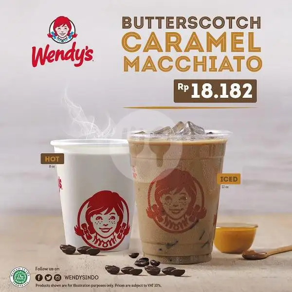Butterscotch Caramel Machiato - Iced | Wendy's TSM Bandung