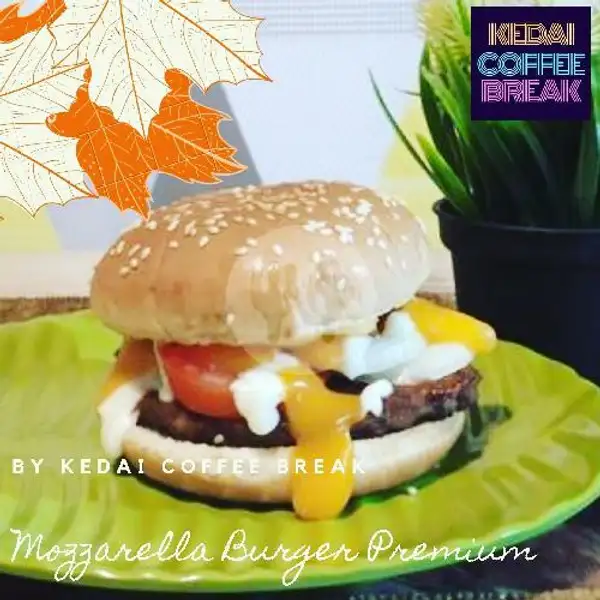 Mozzarella Burger Premium | Kedai Coffee Break, Curug