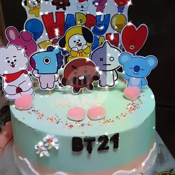Kue Ulang Tahun Karakter BTS | Toko Kue  Azza Cake Cookies Bandung, Dago