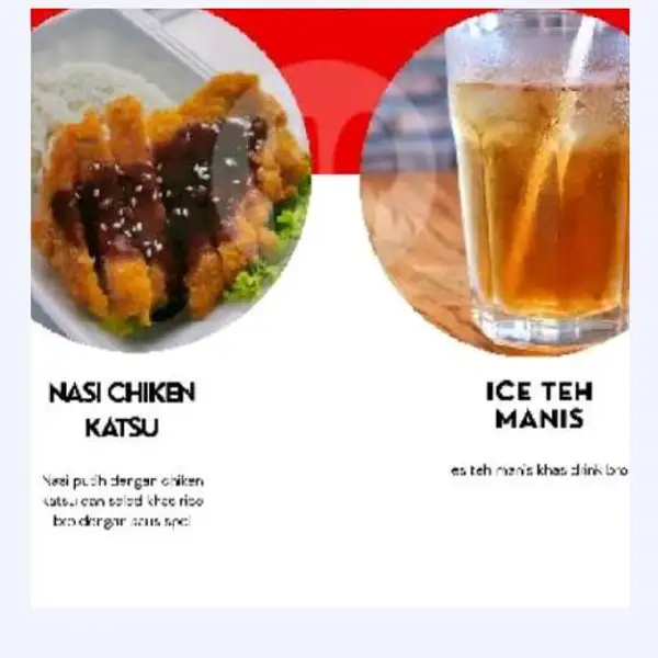 NASI CHIKEN KATSU + ICE TEA | Rice Bro, Cakung