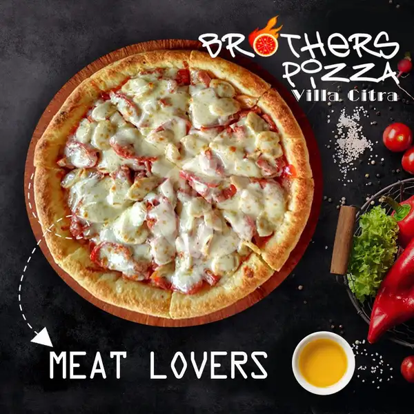 Meat Lovers Sausage Crust / Pinggiran Sosis (L) | Brother's Pizza, Antasari Lampung