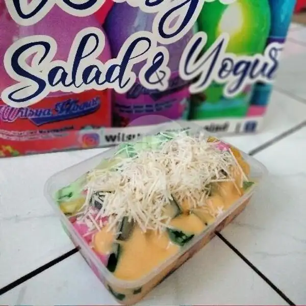 Salad Buah Yogurt MIX JUMBO Isi 650ml | Salad Buah Dan Yogurt Wilsya, Sebrang Dealer Honda Lima Motor