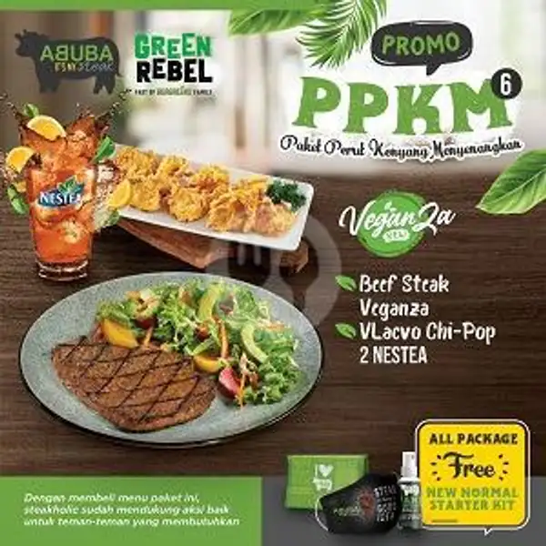 PPKM 6 (Vegetarian) | Abuba Steak, Prabu Dimuntur
