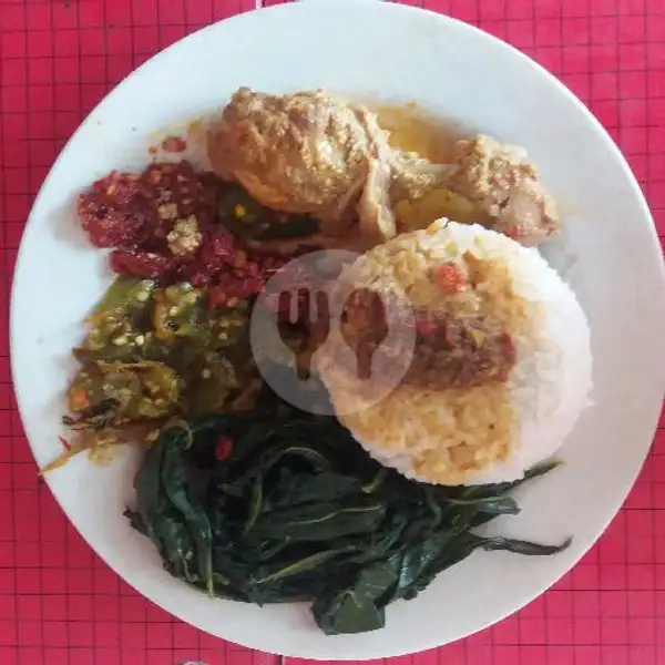 Nasi + Sayur + Sambal + Ayam Balado | Warung Inang Masakan Padang, Tukad Banyusari