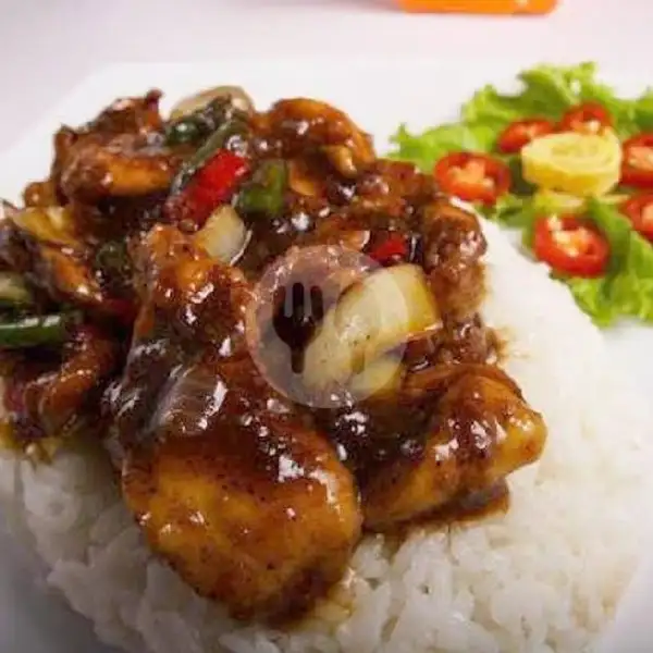 Nasi Ayam Lada Hitam | Mie Bangka99, Pamulang