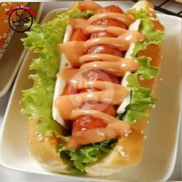 Hot Dog Sosis+Keju Lembar | Kebab Hylmi