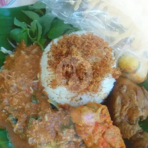Nasi Pecel Mix Max Ayam + Telor Bali Sparuh / lodeh | Depot Nasi Campur Mix Max, Karang Asem