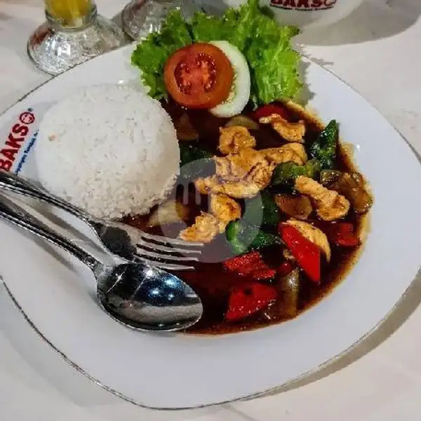 Nasi Ayam Lada Hitam | Bakso Lapangan Tembak Senayan, Panbil Mall