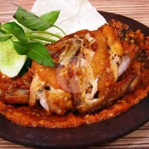 Ayam Penyet Paha + Nasi | Pecel Lele Setia Caknur, Setia 1