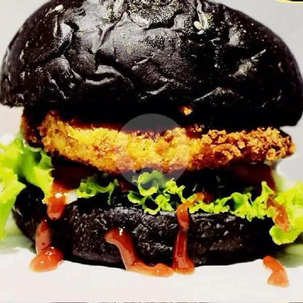 Black Chicken Burger | Susu Kurma MR.Go, Bintaro