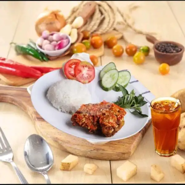 PAHE Penyet | Pondok Ayam Bakar Mamake, Gambir